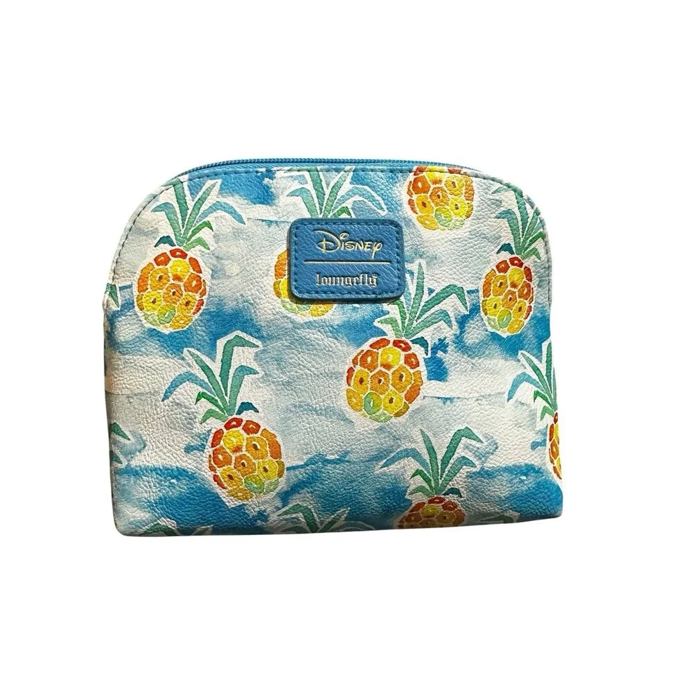 Loungefly Disney Lilo & Stitch Pineapple Cosmetic makeup bag Used